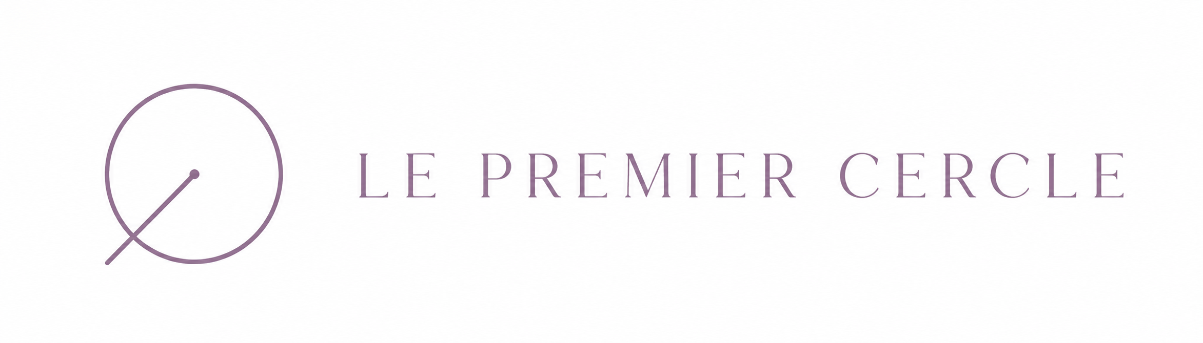 Logo du site Le Premier Cercle avec le symbole circulaire et le nom écrit en lettres élégantes.